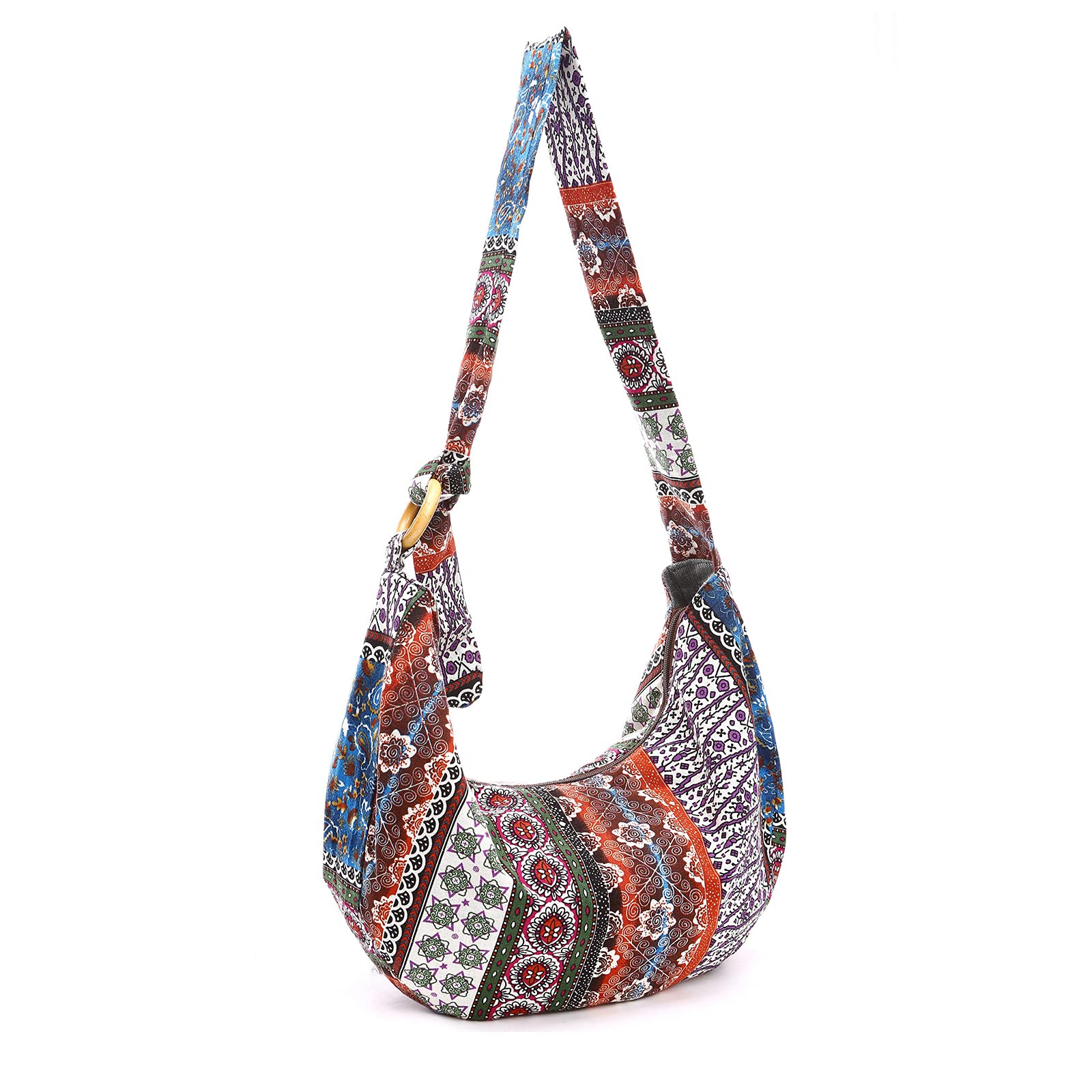 Sac D'épaule de Femmes Hippie Sac à Bandoulière Poids Léger Fourre-Tout Sac de Messager pour Voyage Plage École Vacances