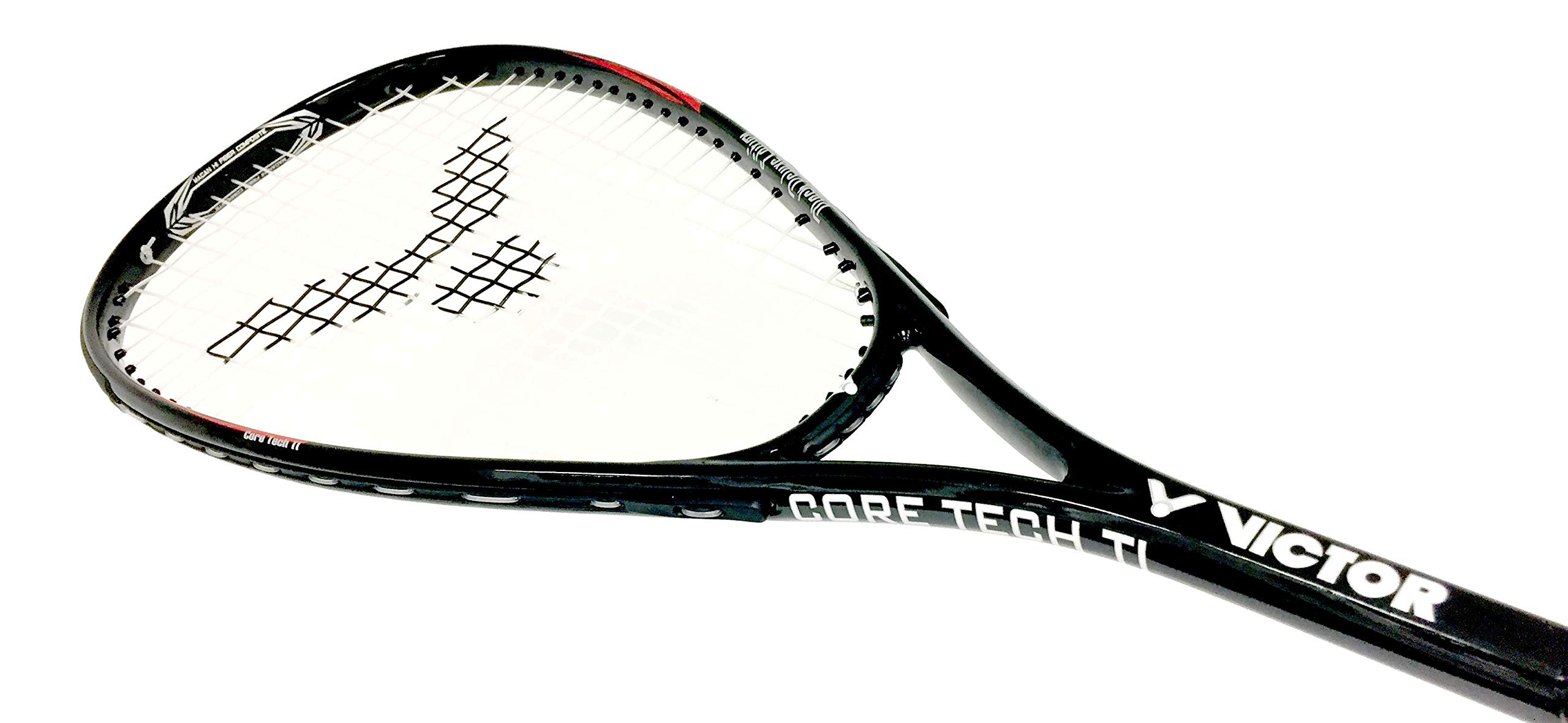 VICTOR Squashset: 2X VICTOR Squashschläger Magan Core Black Deluxe Edition + 2 Squashbälle + 1 Schlägertasche; erhältlich áuch als Einzelschläger