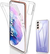 SOGUDE Coque pour Samsung S21 5G Housse, pour Samsung S21 5G Coque Transparent Silicone TPU Case Intégral 360 Degres Full Body Protection Coque Etui pour Samsung Galaxy S21 5G