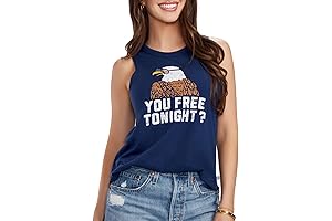 Women's Patriotic American Flag Tank Top for Fourth of July