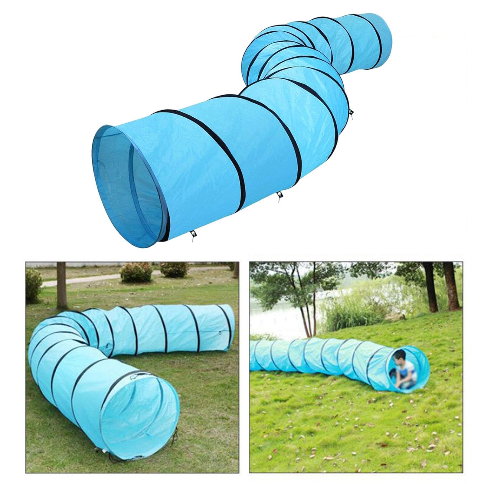 Tunnel Chat Tube Jouet Kitten Activité Centre Pliable Résistant Adapté à Lapin Maison Jeu Extérieur Intérieur, 60cmx60cmx300cm