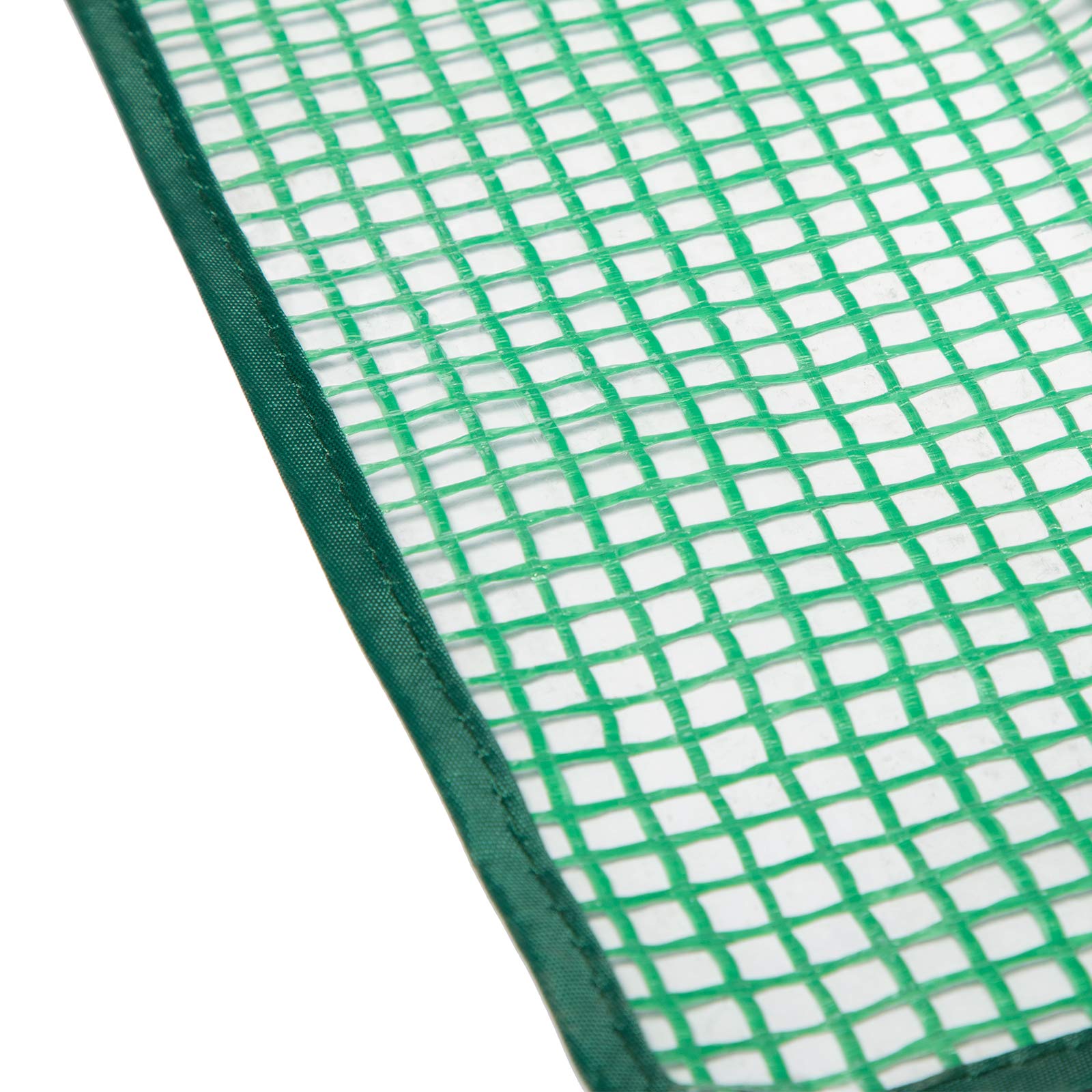 LARMNEE Serre de Jardin, Serre Tomate, Toit Incliné, Anti-Accumulation de Pluie, Cadre métallique Solide et Film PE Plus Long, avec Porte Enroulable, Anti-UV, 150 x 50 x 150 cm, Vert EGN31GH02