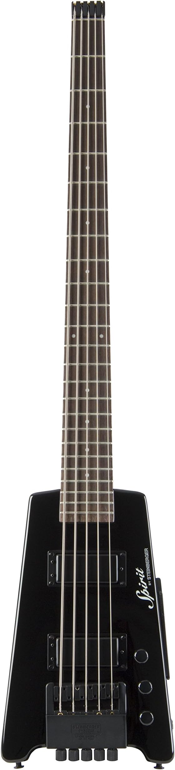 Spirit XT-25 5-String Bass Guitar, Black