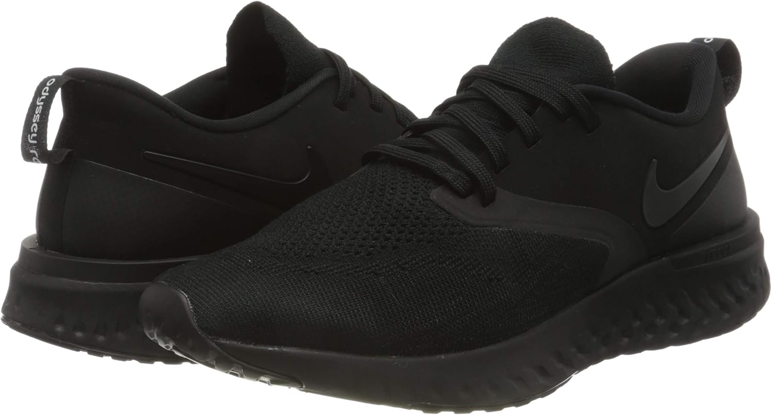 Nike Odyssey React 2 Flyknit Mens Running Trainers AH1015 Sneakers Shoes (UK 7.5 US 8.5 EU 42, Black White 003)