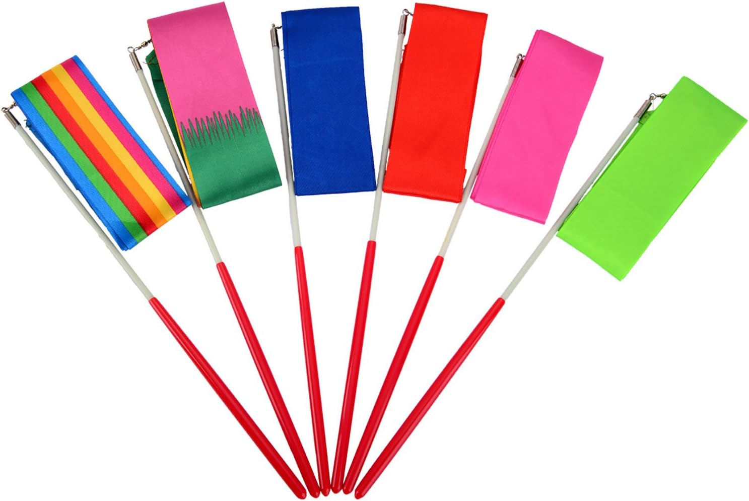 Amazon.co.jp eBoot新体操体操リボンダンスリボンダンスStreamersキッズ用、Baton Twirling、6ピース