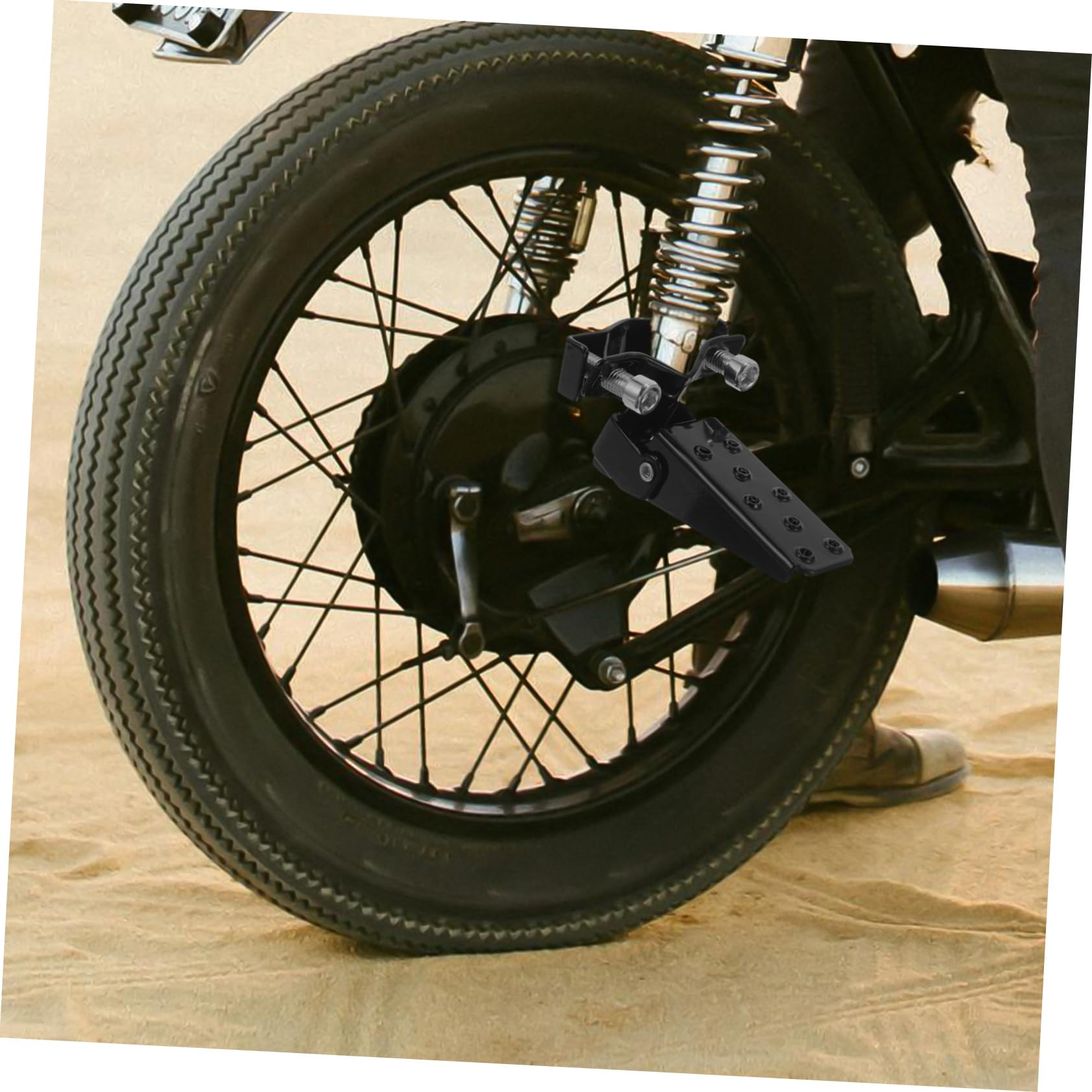 Cabilock Pedal De Motocicleta Reposapiés Delantero y Trasero Estriberas Metálicas Para Motocicleta Accesorio De Trasero Para Uso Diario y Mantenimiento Moto