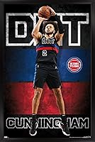 Vista 7 de NBA Detroit Pistons - Póster de pared de Cade Cunningham 23, 22.4 pulgadas de largo x 14.7 pulgadas de ancho, versión premium sin marco