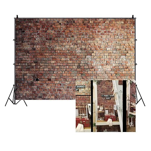 Vintage Red Brick Wall Backdrop for Photography 5x3ft Rustic Old