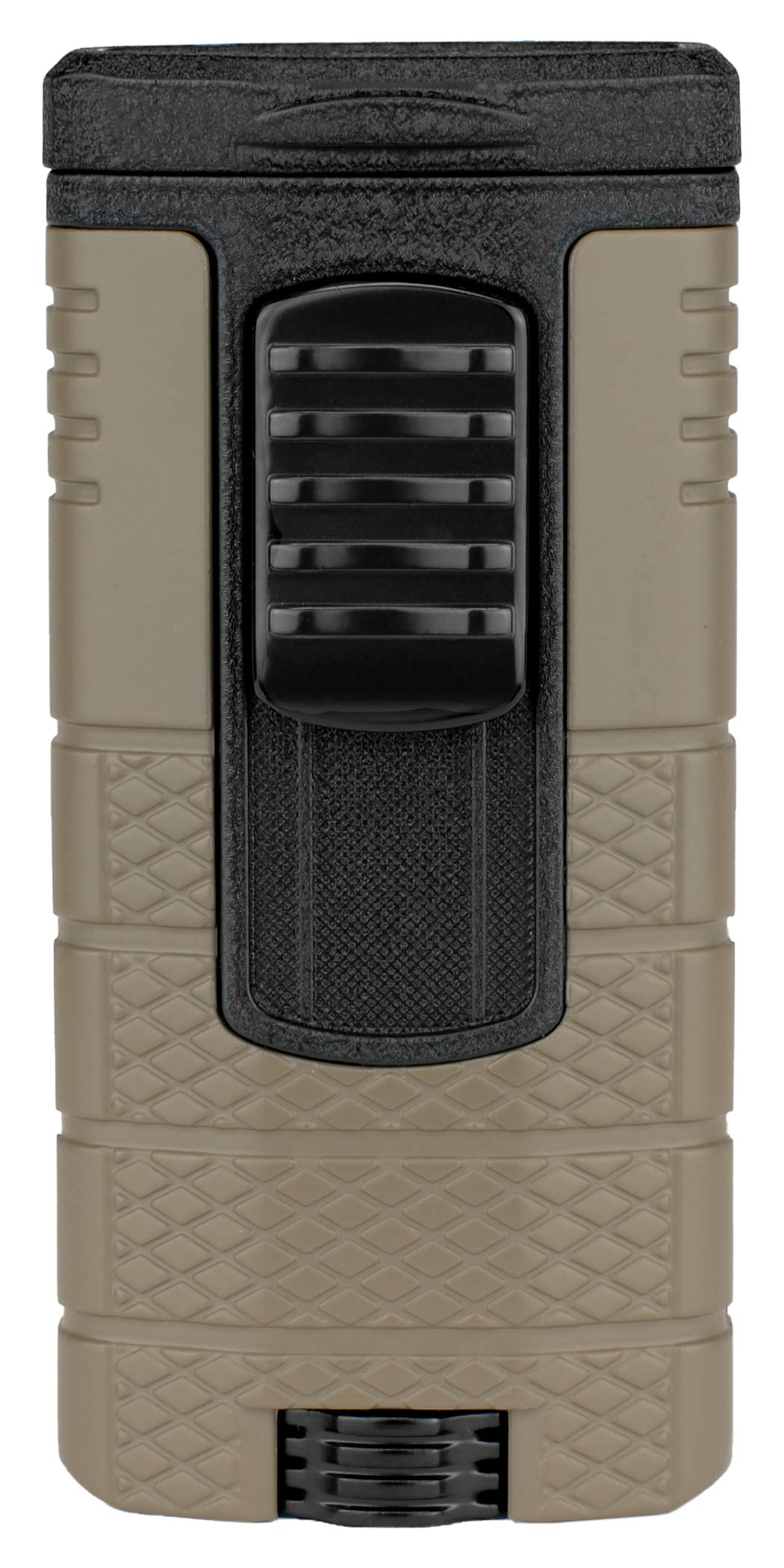 Briquet tactique Xikar anti-vent à triple flamme jet coudée pour réussir l'allumage