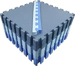 Jheppbay Tapete EVA 50x50x3cm 30mm Cores Menino - Tapete de Exercício para Crianças - Judo, Jiu-Jitsu