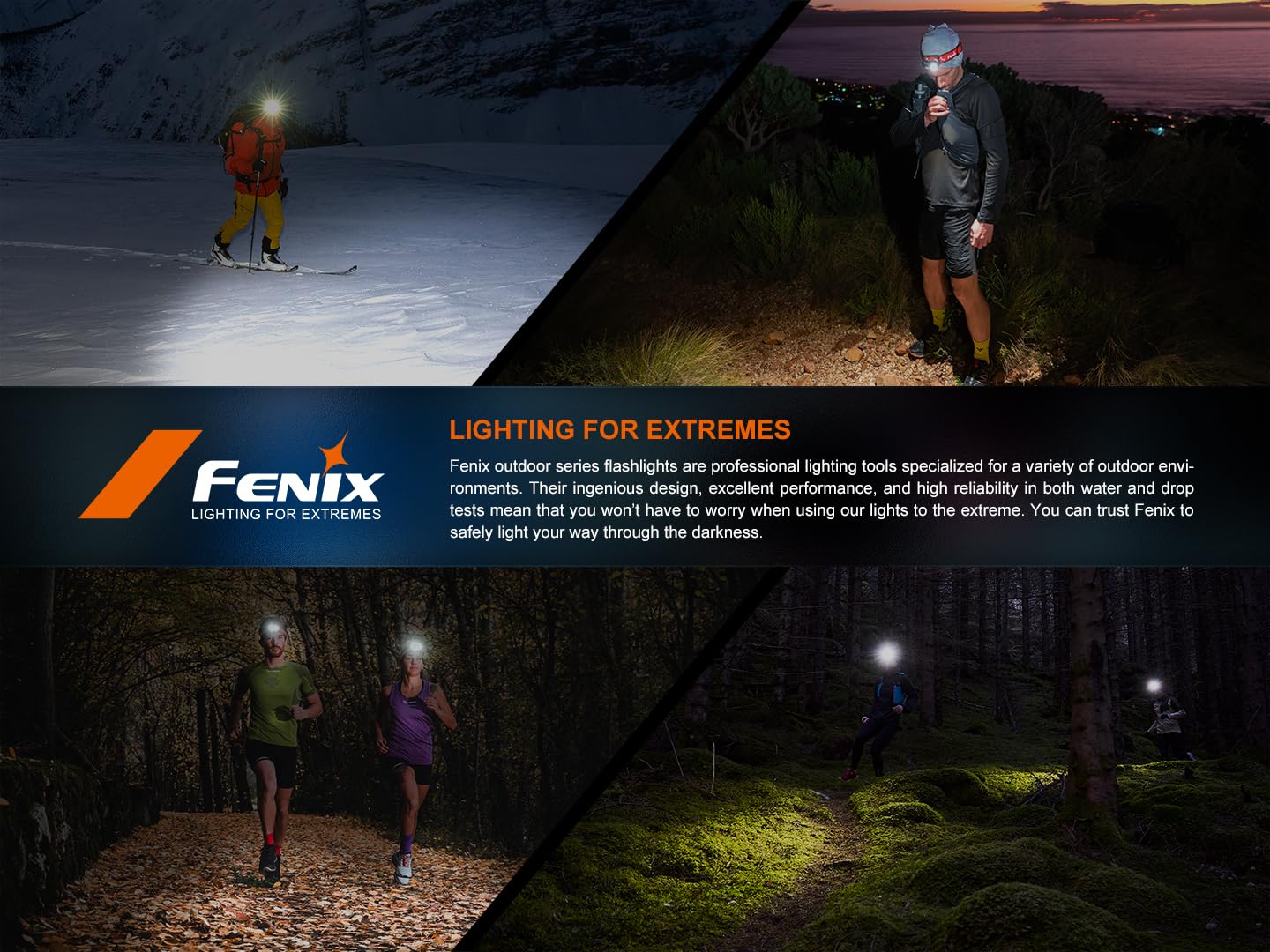 fenix HM62-T czarna, lekka latarka czołowa, do biegania, na zewnątrz, do pracy i profesjonalna, 1200 lumenów, 150 m, maks. 280 godzin, sportowa opaska na głowę, akumulator 3400 mAh, tryb czerwonego