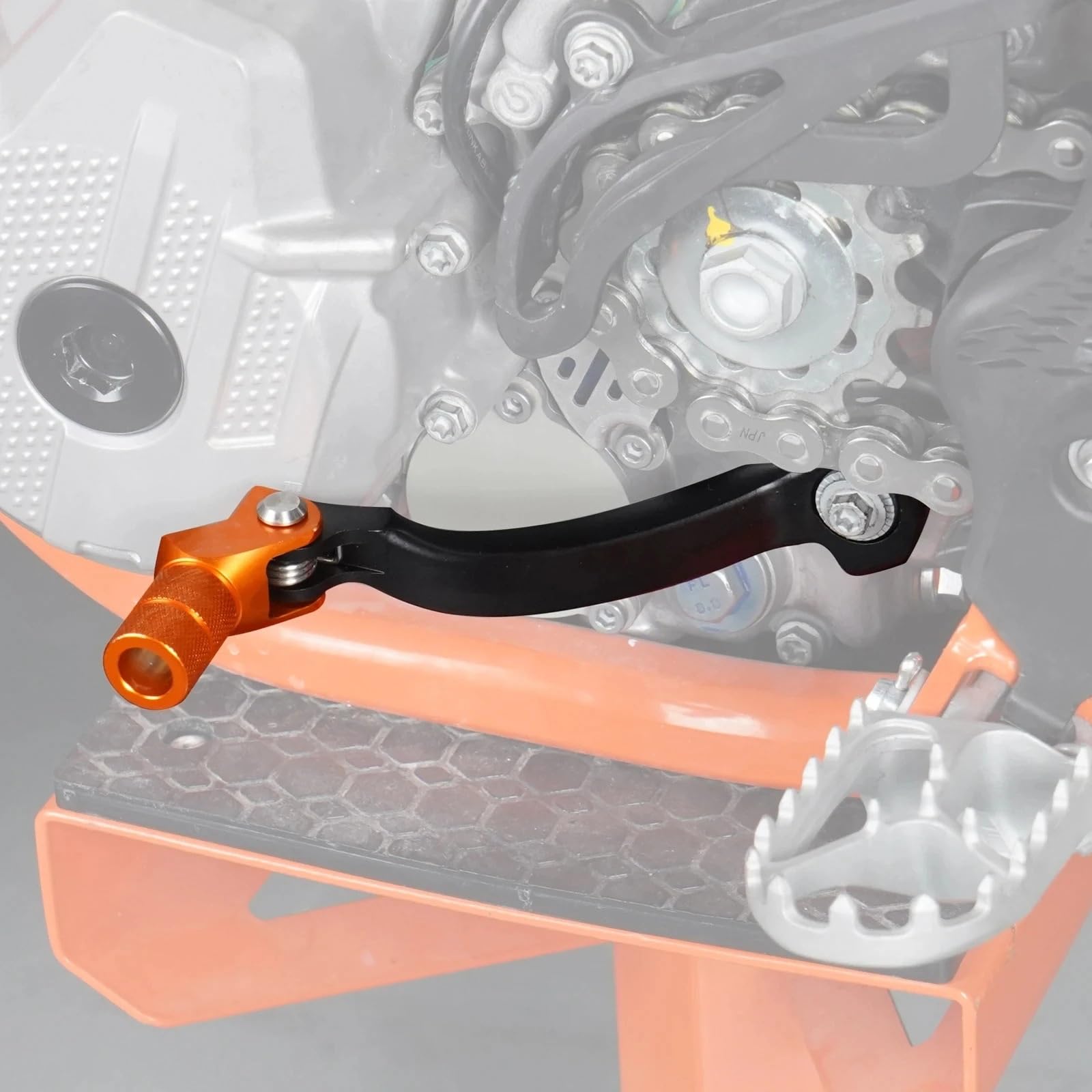 Zestaw linki sprzęgła motocykl Pasuje do EXC 300 EXCF 350 SX 125 SXF 450 XC XCW TPi 2017-2023 regulowana kuta aluminiowa dźwignia pedału hamulca dźwignia zmiany biegów(Shift Lever B)
