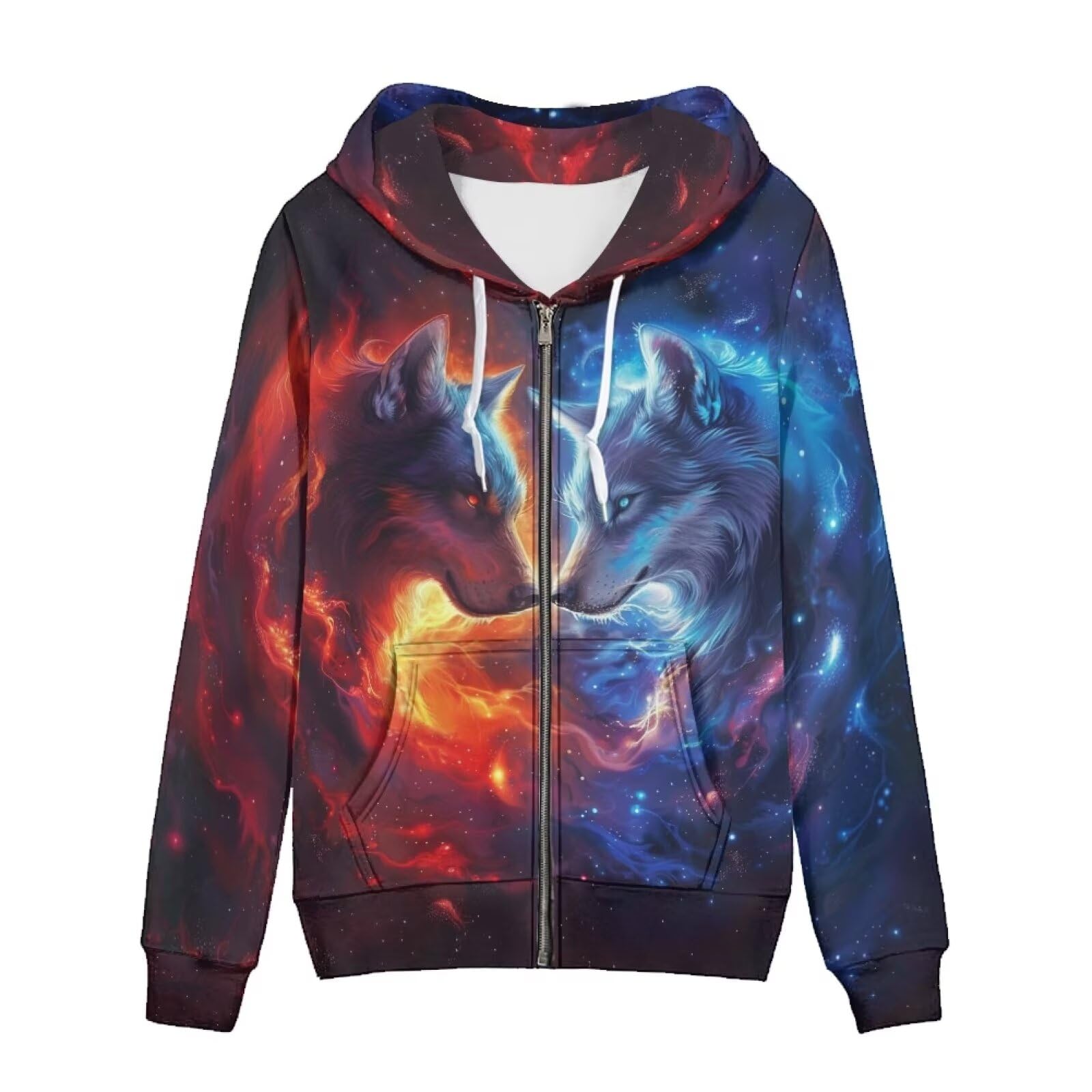 Uourmeti Hoodies Zip Up Jacket for Women Teen Girls Fall Sweatshirt XS-5XL