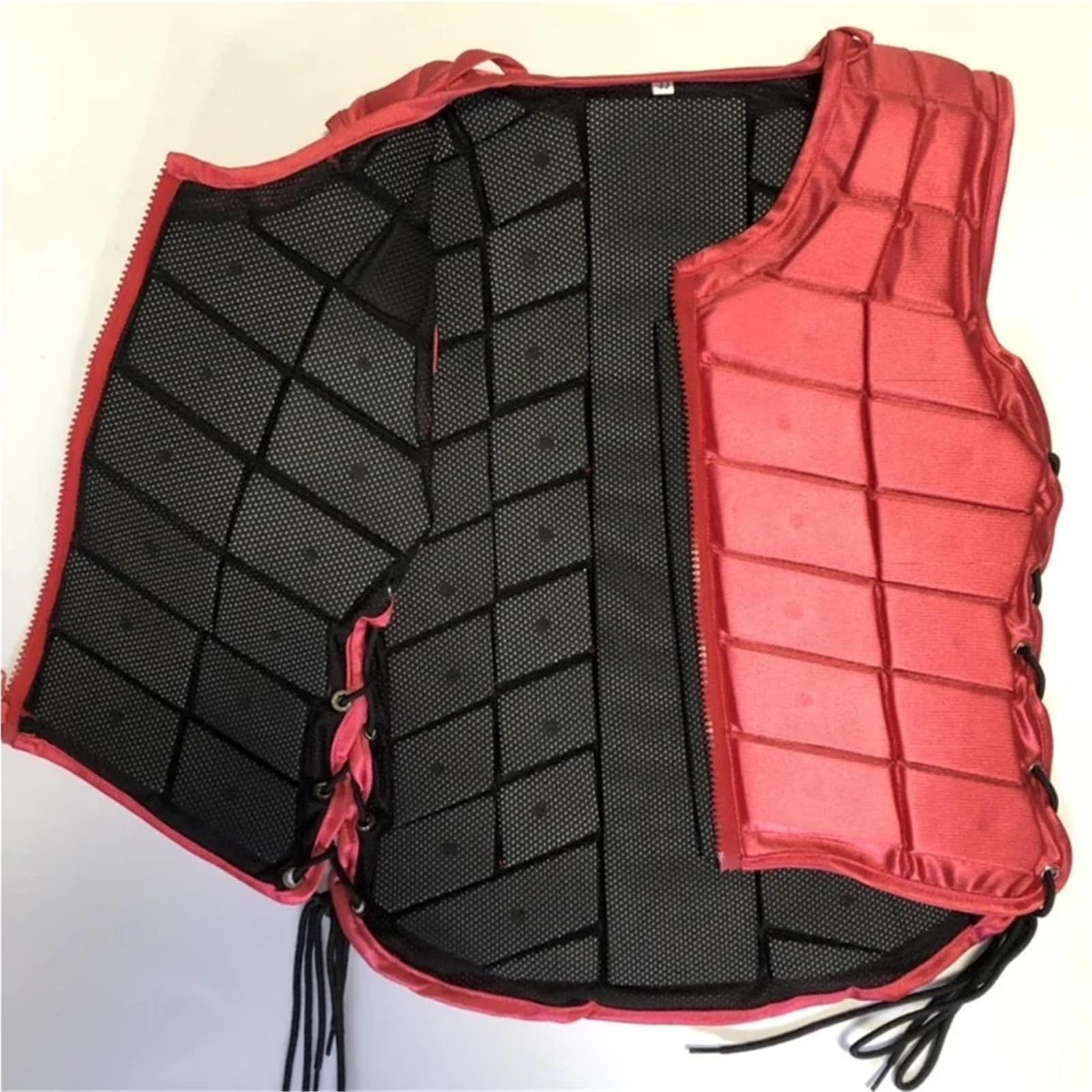 Gilet Equestre Gilet protettivo for equitazione for donne adulte, spesso 1,5 cm, gilet equestre for uomo, armatura equina, accessori for la protezione del cavallo da equitazione Per Equitazione(Red,M)
