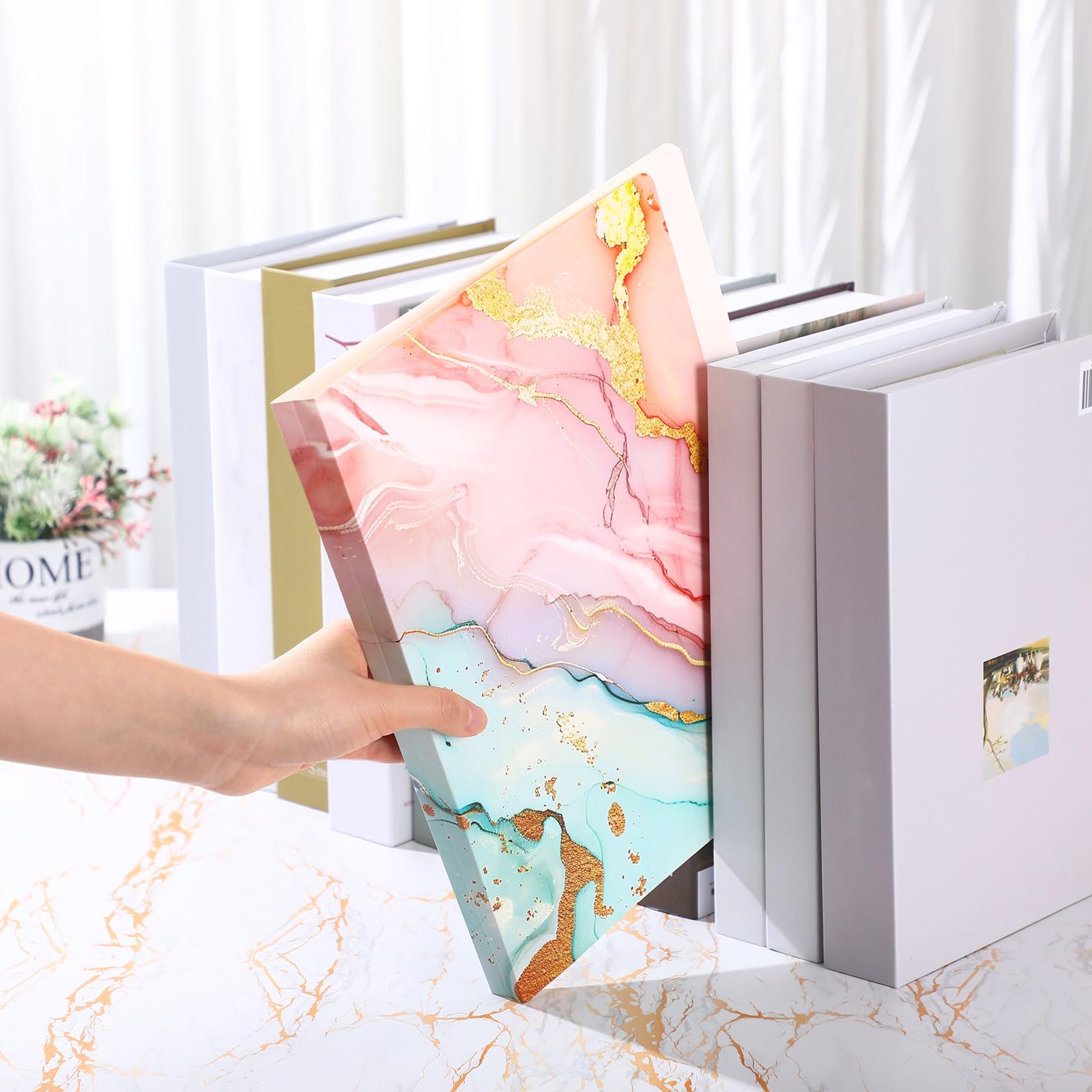 Snapklik.com : 40 Pack Decorative File Folders Cute File Folders Marble ...