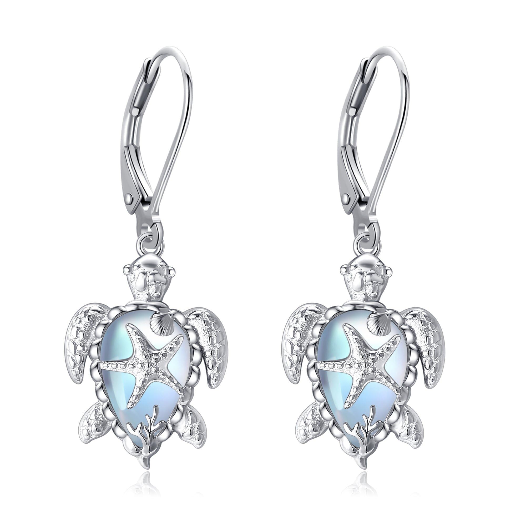 Turtle/Red Cardinal/Duck/Octopus/Highland Cow/Moth/Turkey/Hummingbird/Butterfly Dangle Earrings S925 Sterling Silver Cute Animal Jewelry Gifts for