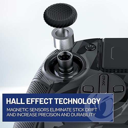 Miniatura 3 de NACON Revolution 5 Pro Officially Licensed PlayStation Wireless Gaming Controller for PS5 / PS4 / PC - Hall Effect, Trigger Stops, Mappable Buttons,