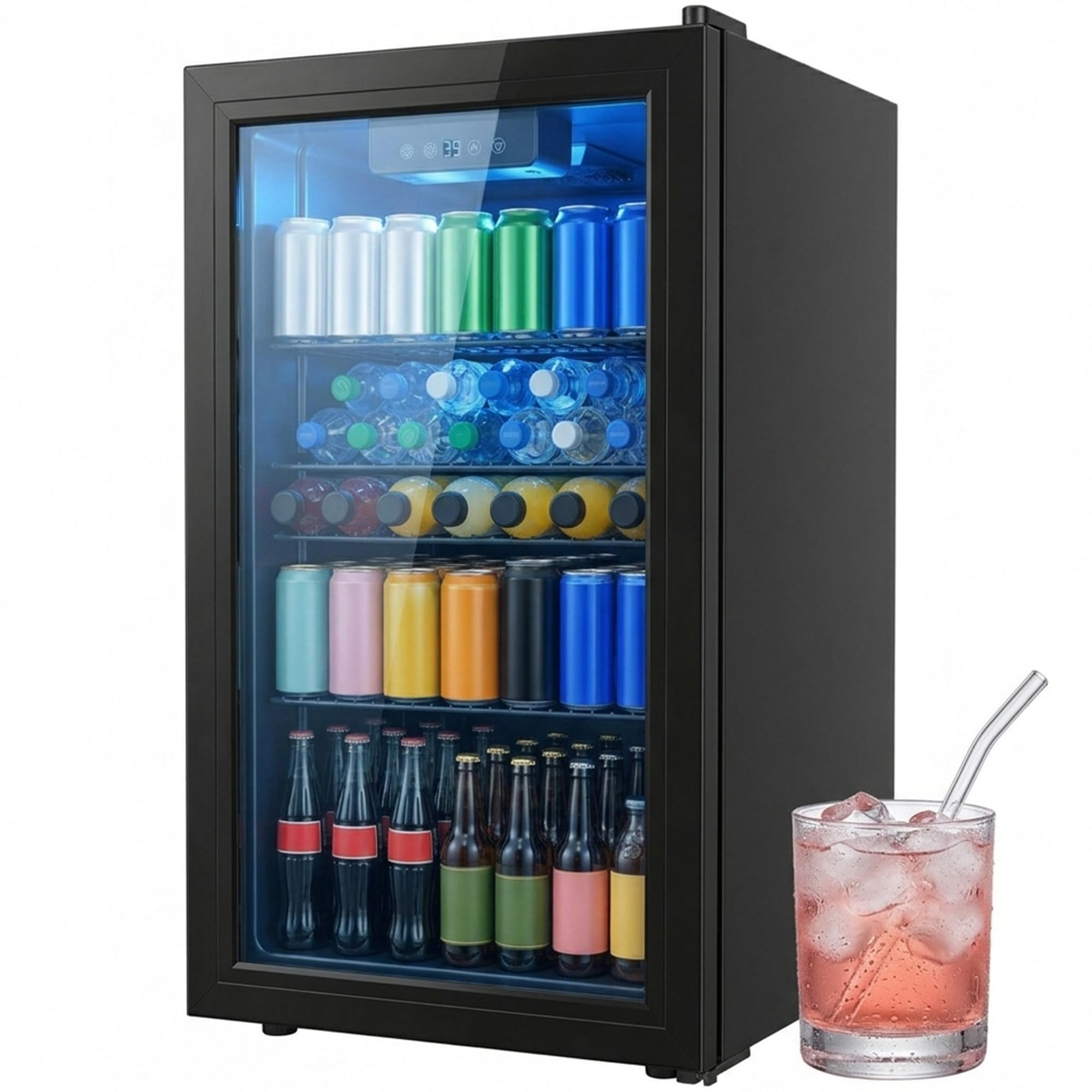 Clickoods 3.2 Beverage Refrigerator 3.2 cu ft Wine Cooler