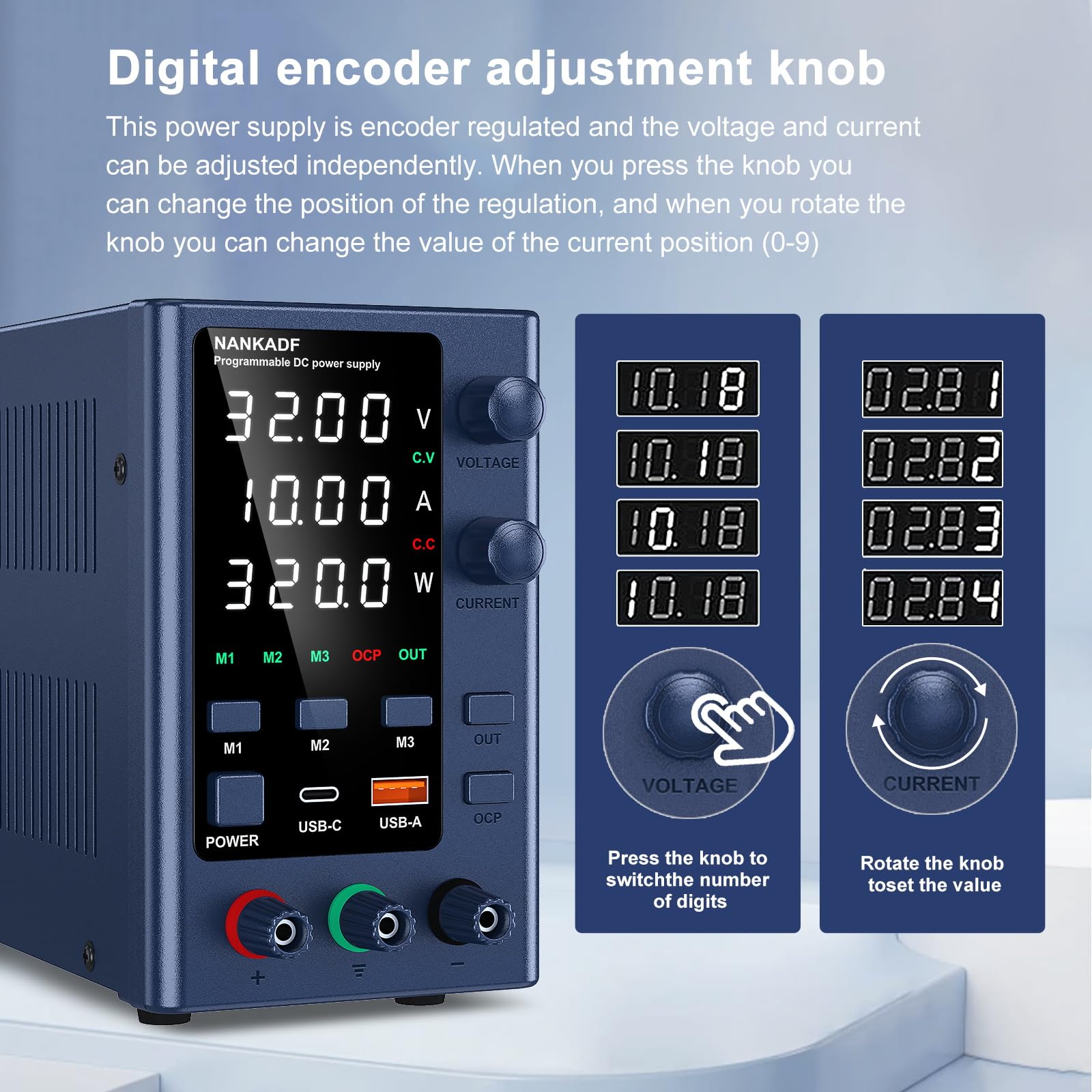 Peak-Tech zware laboratoriumvoeding 0-32V