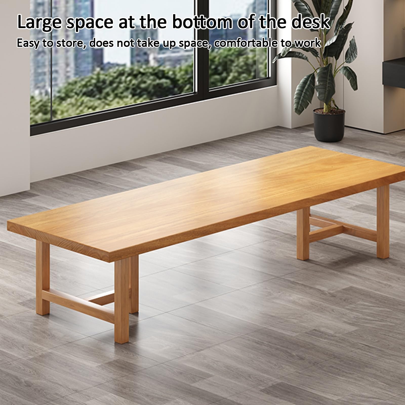Tavolo da conferenza in legno massello, tavolo da conferenza e tavolo da conferenza multiuso per casa e soggiorno, design (139,7 x 71,1 x 76,2 cm), ideale per riunioni e ufficio