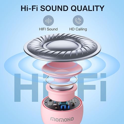 Miniatura 4 de Mini altavoz Bluetooth inalámbrico pequeño altavoz Bluetooth con micrófono integrado, TWS portátil para viajes, fiesta, regalo, computadora portátil