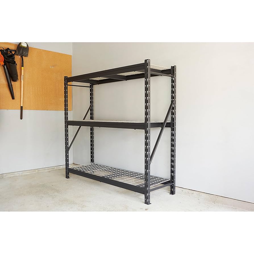 Amazon｜Ironton 3段 工業用棚ラック 幅77インチ x 奥行き24