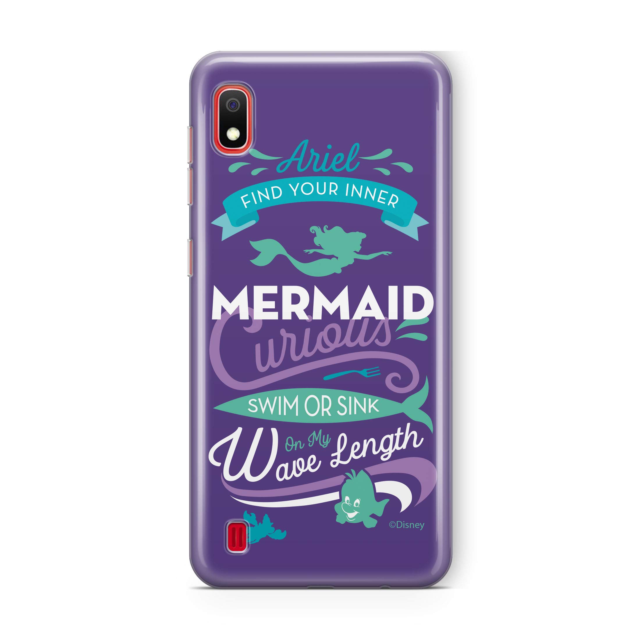 ERT GROUP Original Disney Princess TPU Case for Samsung Galaxy A10, Liquid Silicone Cover, Flexible and Slim, Protective for Screen, Shockproof and Anti-Scratch Phone Case Purple
