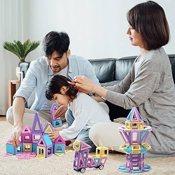 Amazon.co.jp: Aomiks マグネットおもちゃ 142pcs マグネット