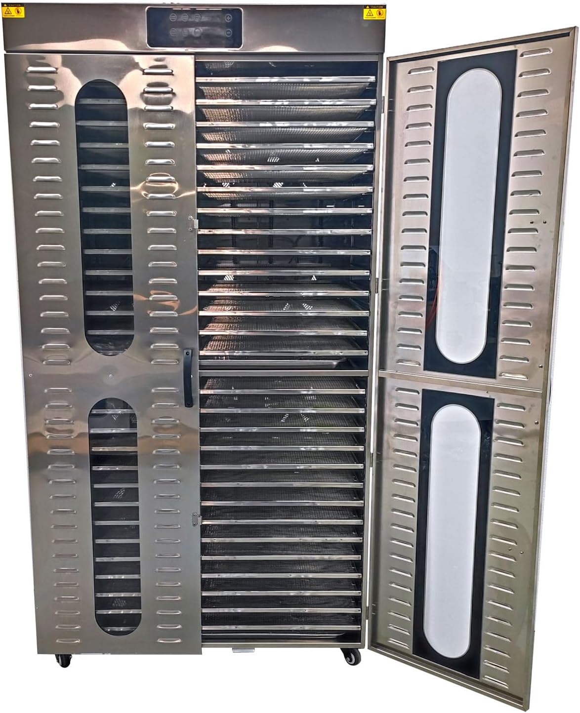 28 Layer Dryer Machine Food Dehydrator Layers Fruit Vegetable Drying Machine Pet Food Dryer for Fruit Vegetable Herbs Dog Treats Meat Drying 6400W 220V
