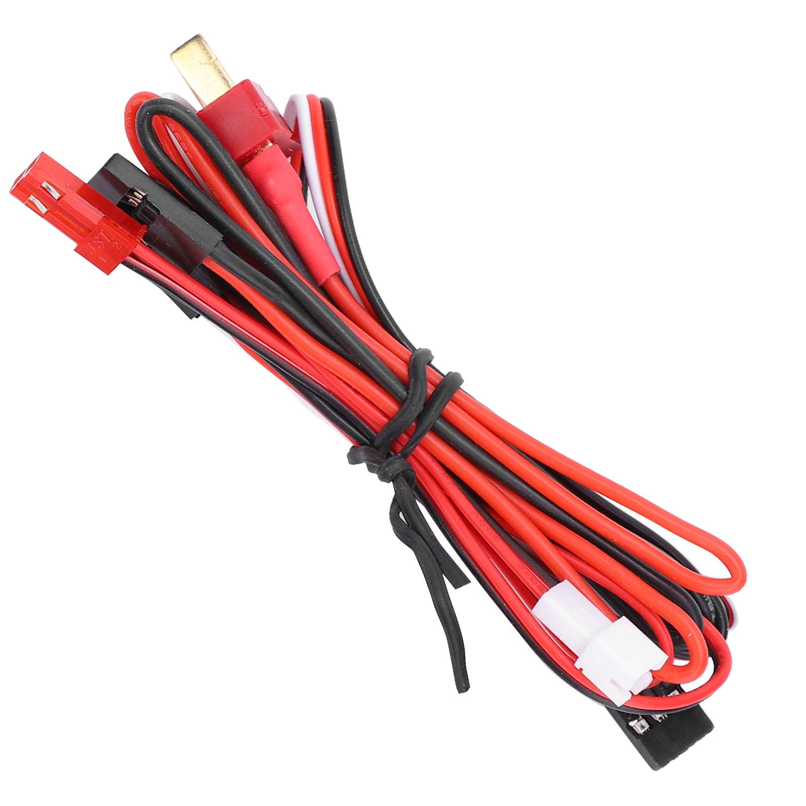 Treuil de voiture radiocommandé, treuil télécommandé, kit de récepteur, pièces de voiture radiocommandées, treuil simulé compatible avec SCX10 90046 1/10 RC Crawler (rouge)