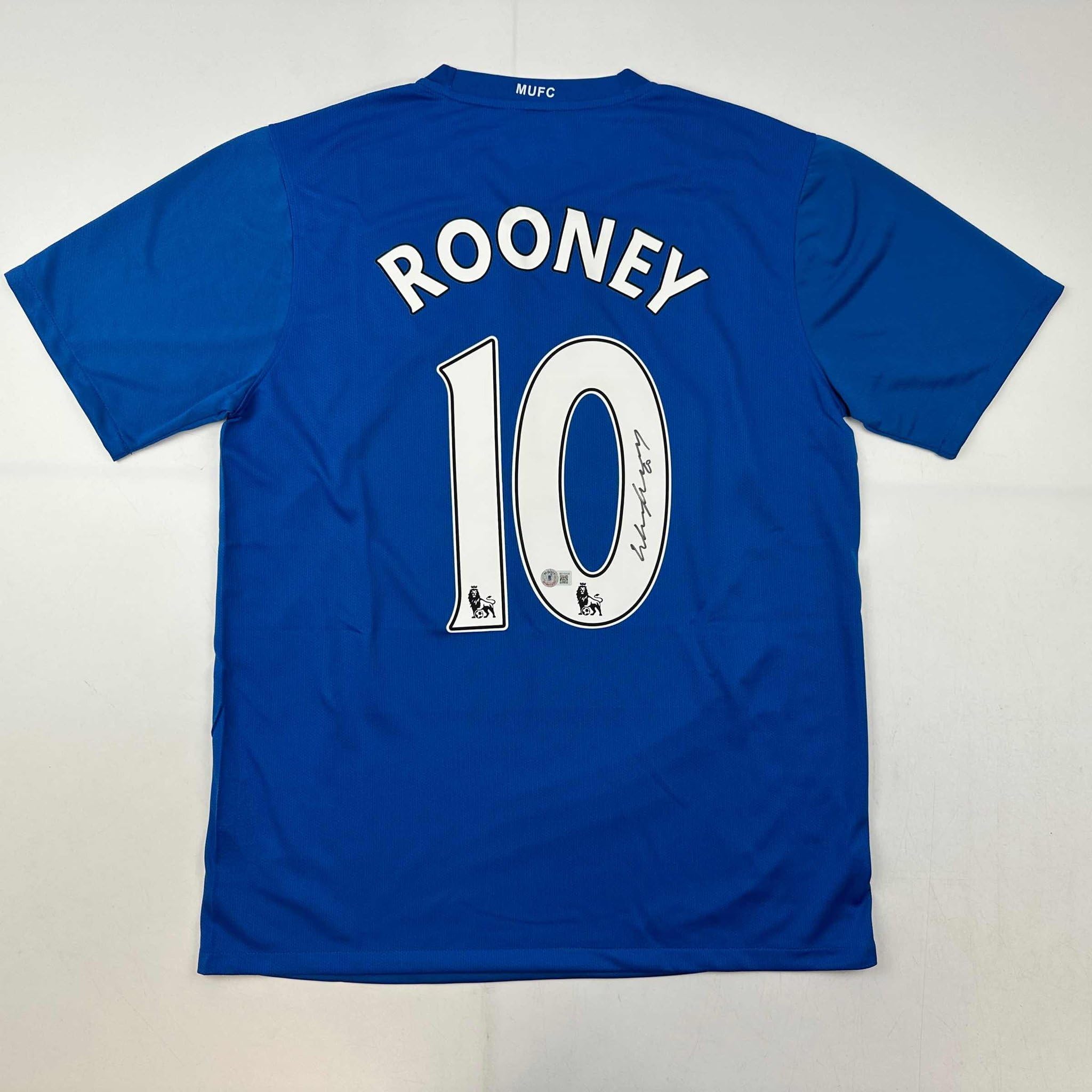 Amazon.com: Autographed/Signed Wayne Rooney Manchester United Blue