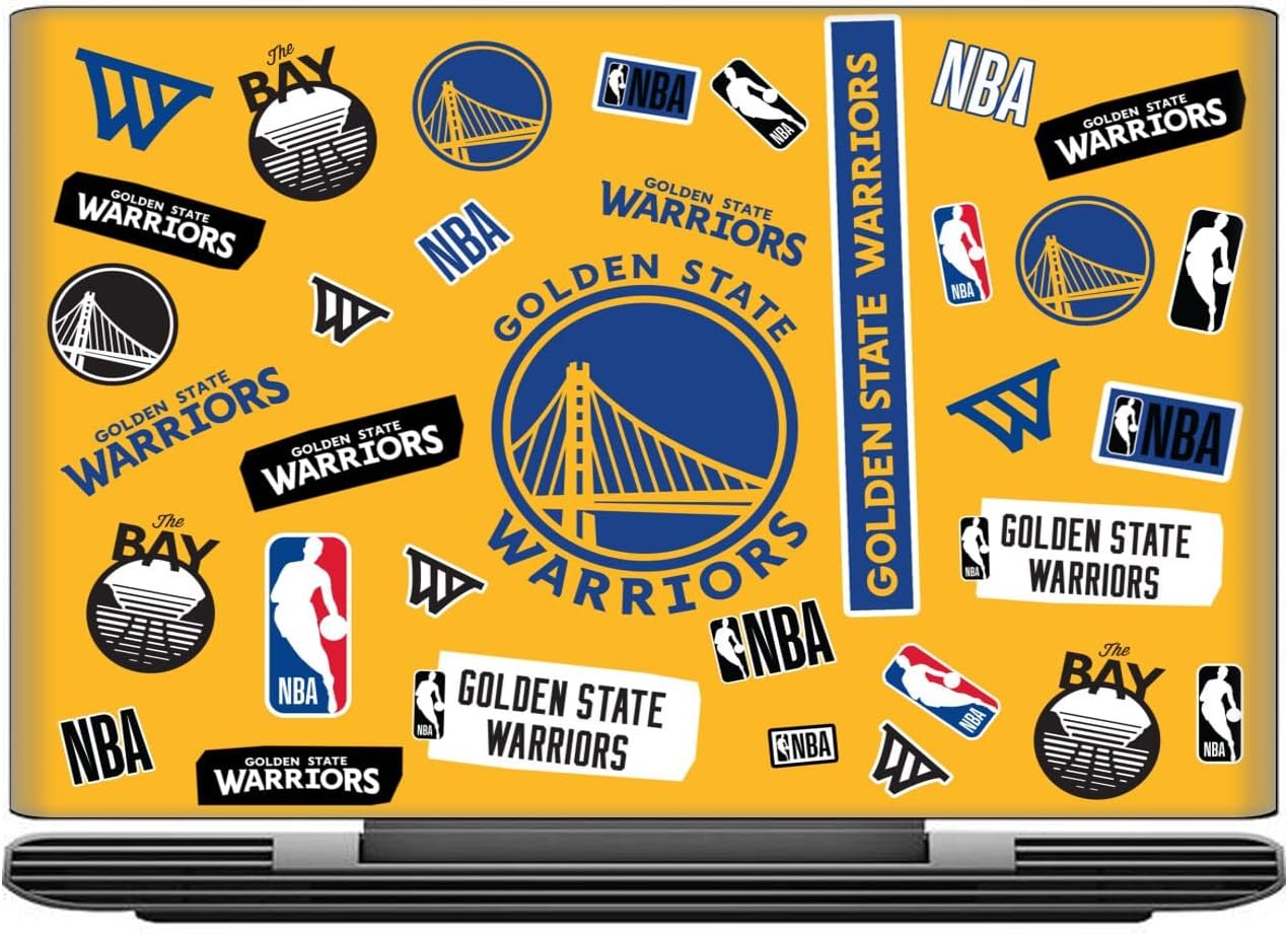 Head Case Designs Officially Licensed NBA Sticker Collage Golden State Warriors Vinyl Sticker Skin Decal Cover Compatible with HP Pavilion 15.6" 15-dk0047TX
