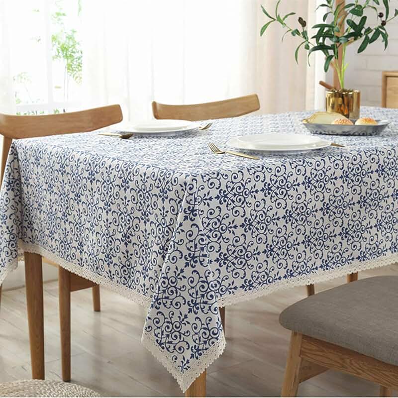 Damask Tablecloth for Square Table