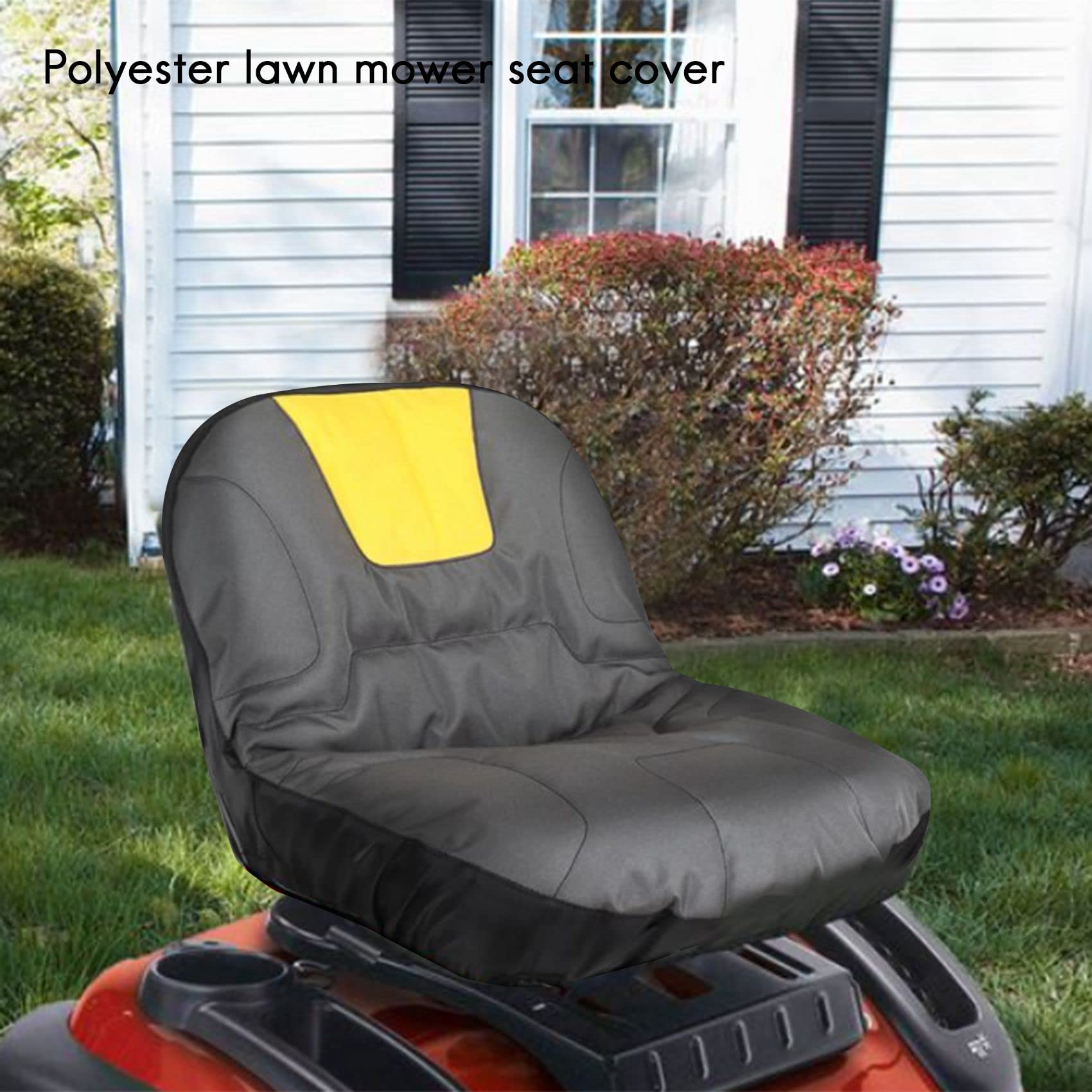Asiento Tractor CortacéSped Con Conductor Cubierta Asiento Tractor Bolsa Almacenamiento Almohadilla CóModa Acolchada para Tractor CortacéSped VehíCulo AgríCola Pesado