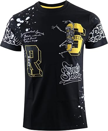 SCREENSHOT Mens Hip-Hop Streetwear T-Shirt