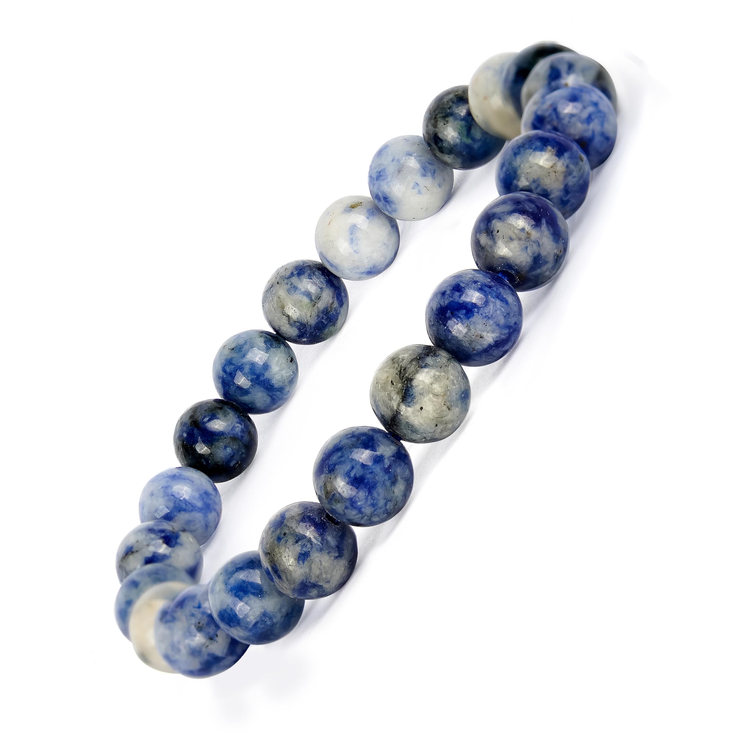 GEMSMANTRA Sodalite Bracelet | With Certificate and Extra Stones | Unisex Healing Stone for Calm and Harmony | 8 mm beads and Stretchable Band (B0CT8Q842H) Amazon Price History, Amazon Price Tracker