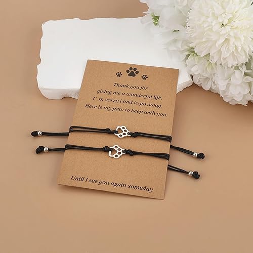 Miniatura 9 de Pulseras de cachorros para mujeres y hombres, regalos conmemorativos para amantes de los perros, regalos de amistad para ella, sus parejas, cuerda