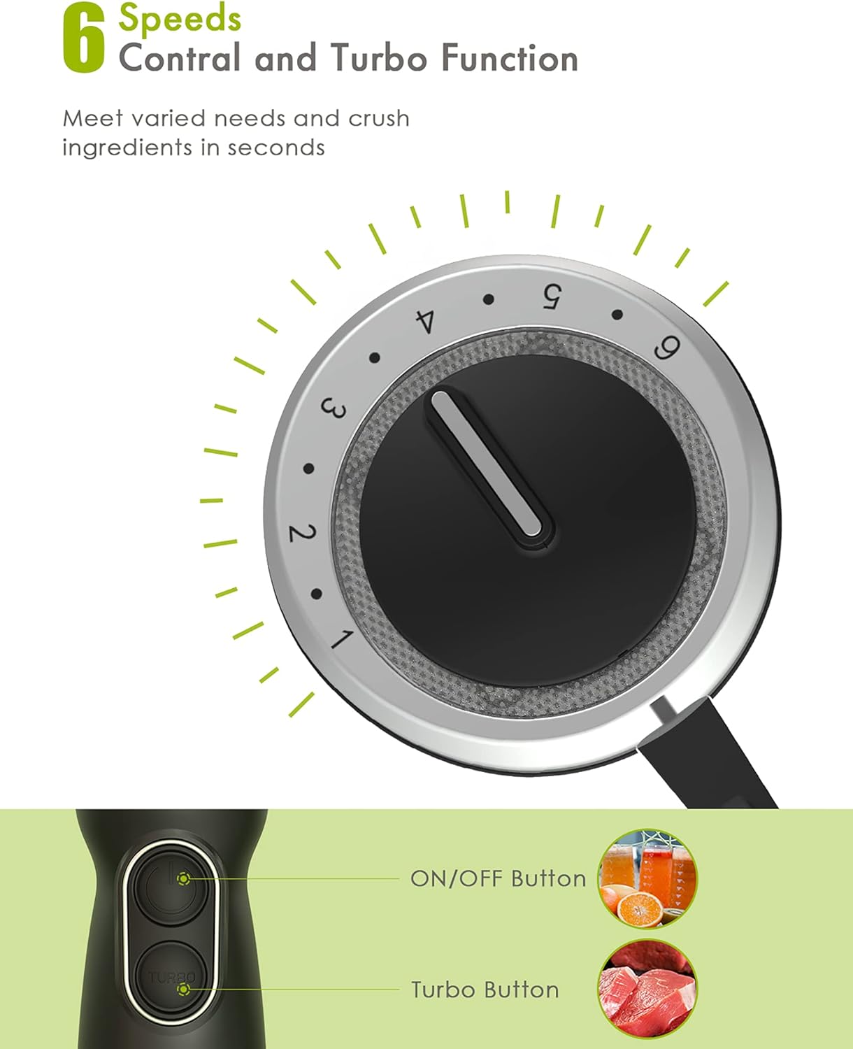 Immersion Hand Blender 3 in 1 Powerful 500W 6-Speed Handheld Stick Blender with Turbo Function, Include Stainless Steel Whisk, Milk Frother Attachments for Smoothie, Baby Food, Sauces Red,Puree, Soup : Industrial & Scientific