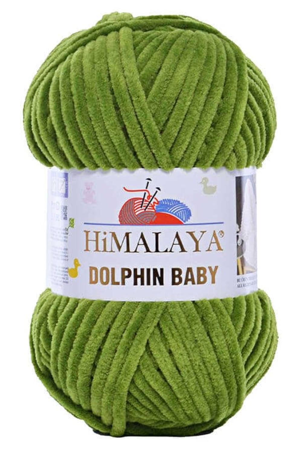 2 Pack/Skeins Himalaya Dolphin Baby, Each Skein 100 Gr/3,5 oz, 120 mt/ 132 yd, Super Bulky Yarn, Blanket Yarn, Velvet Yarn, Knitting Yarn, Amigurumi Yarn, Baby Yarn 80371