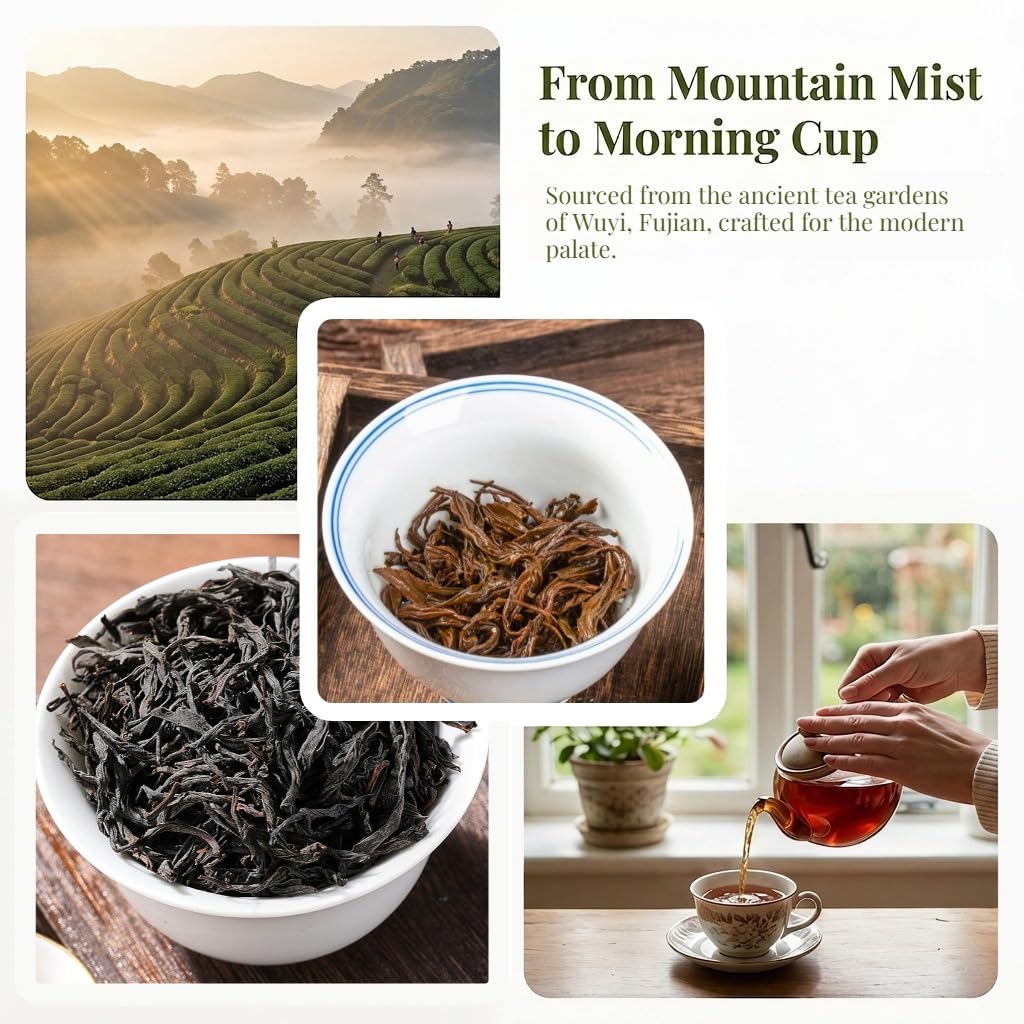 Tè Nero Lapsang Souchong Di Grado 1 | Tè in Foglie Sciolte | Aroma Dolce E Morbido 250g * 2/17,64oz | Ottimo Regalo Per Gli Amanti Del Tè