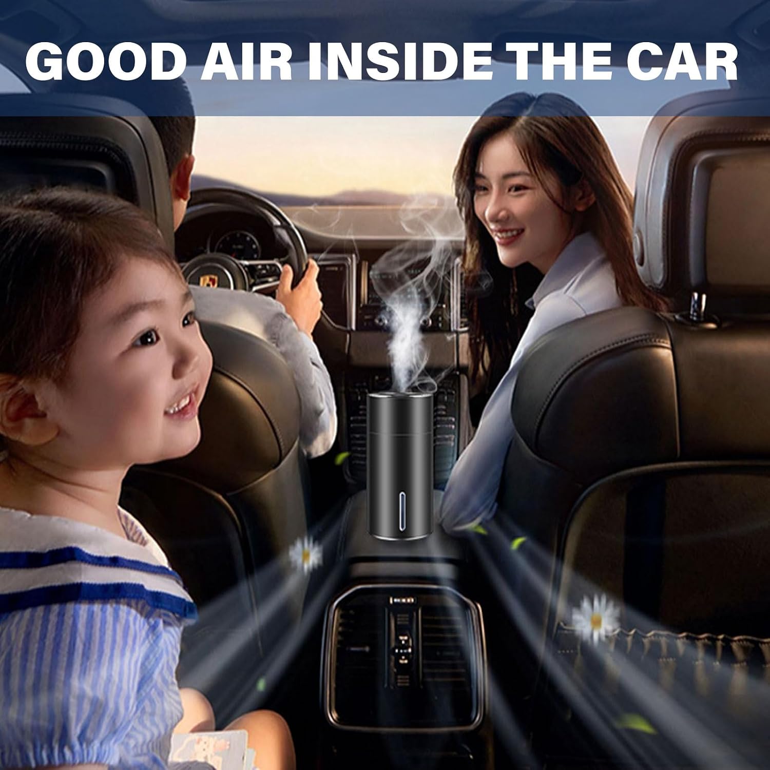Intelligent Car Scent Diffuser Volatile Oil Humidifier Concentration Scent Diffuser Portable Colognes Atomizer for Car Quiet Operate Freshener