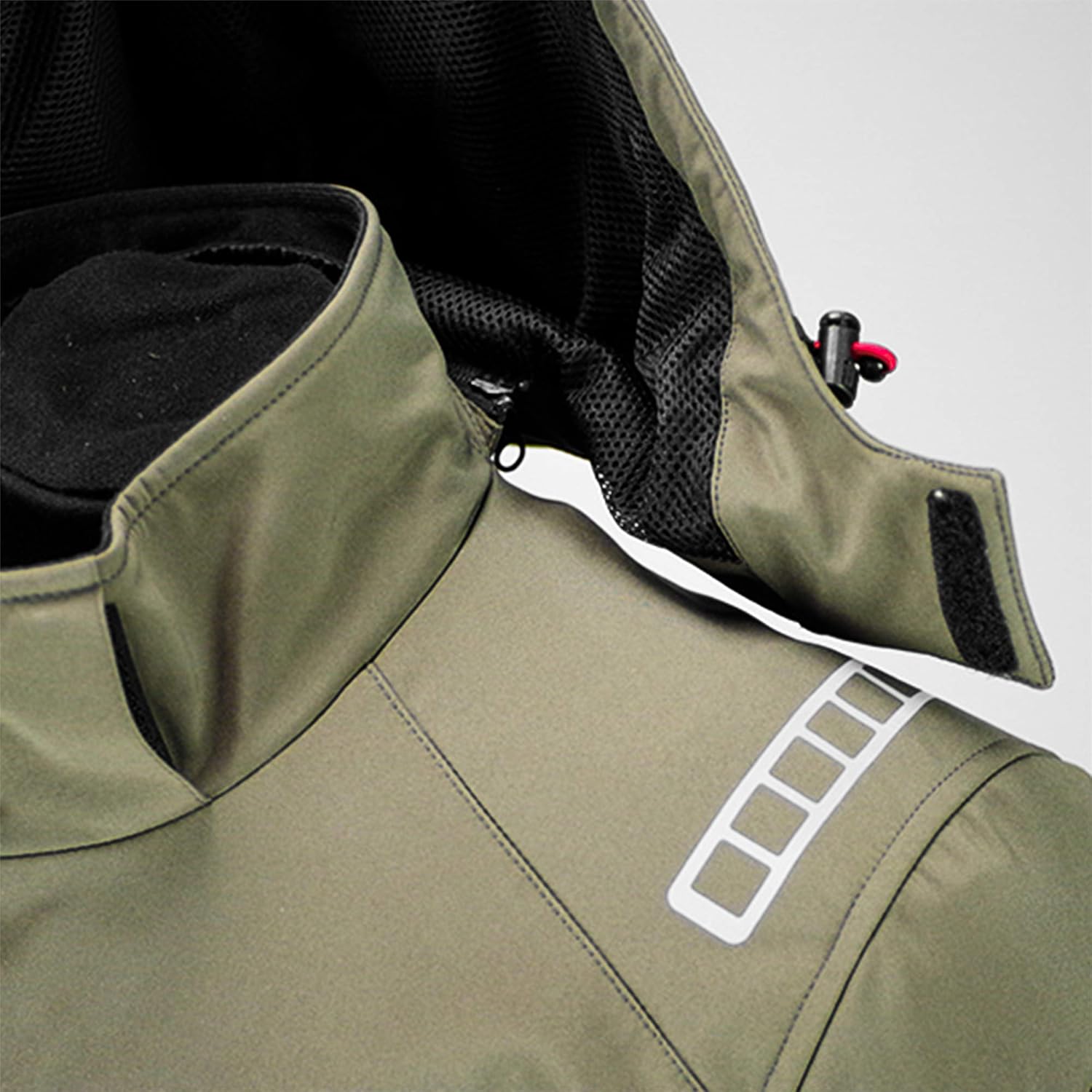 コミネ(KOMINE) バイク用 ソフトシェルウインターパーカ Deep Olive L