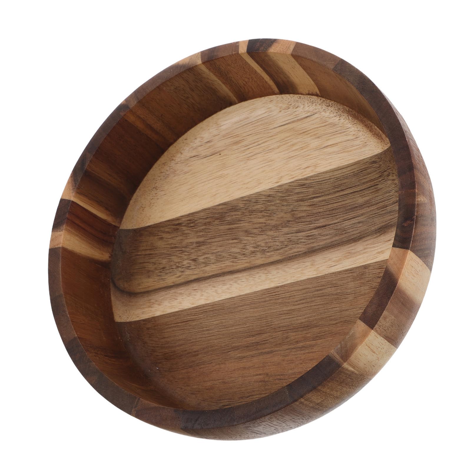 Cuenco de madera rústico para fermentar masa de pan y presentar ensaladas en tu cocina