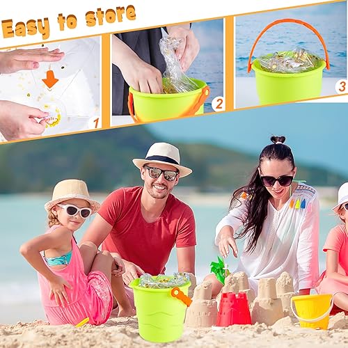Miniatura 5 de AMOR PRESENT 5 bolas inflables de playa con purpurina, bolas de playa de confeti transparentes para niños y niños pequeños, regalos de fiesta de