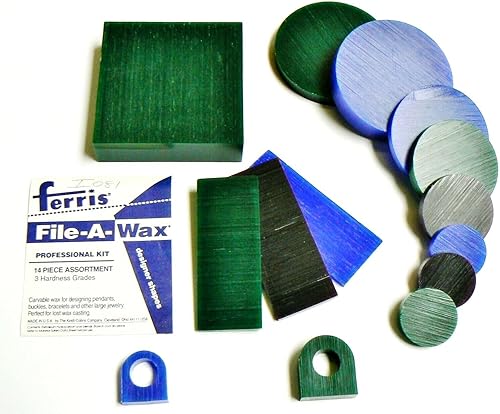 Miniatura 2 de Ferris File-A-Wax Surtido Profesional 14 Pc Kit de Cera para Tallar Joyería Modelos