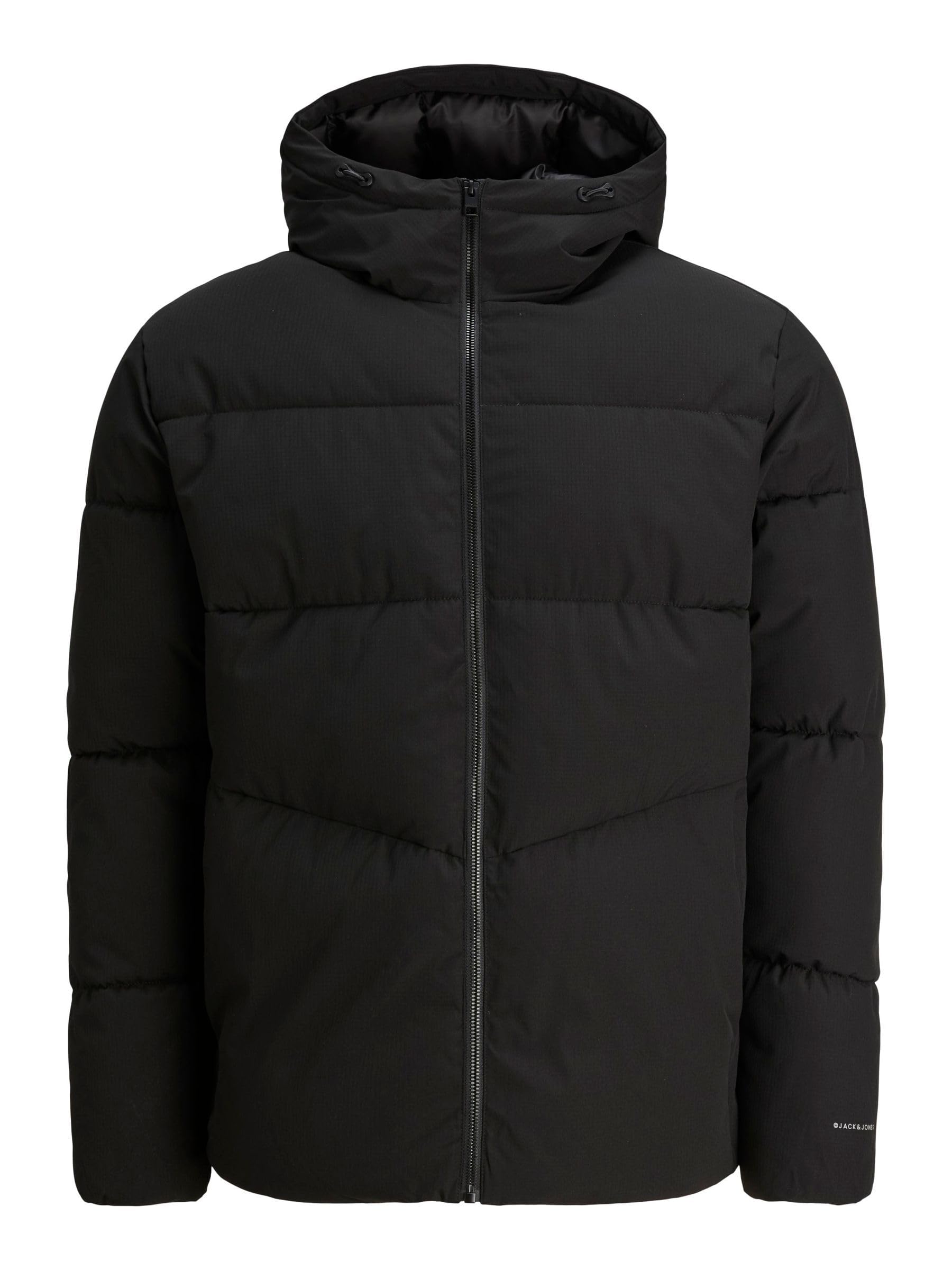 Jack And Jones Men's Global Short Puffer Jacket - Black - 2XL