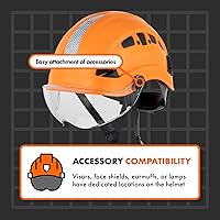 Vista 10 de Casco Protector Defender Safety H1 con Visera ANSI Z89.1
