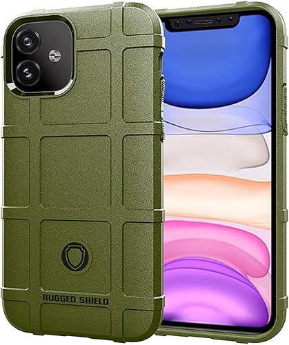 Miniatura 24 de Para iPhone 11 Caso, (Rugged Shield Series) TPU Funda Protectora Táctica Gruesa De Armadura Sólida Para iPhone 11 (6.1 Pulgadas) - Azul Marino Azul