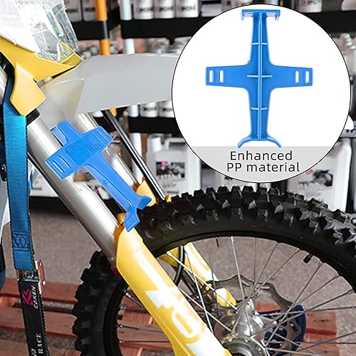 Vista 22 de PRO CAKEN Soporte universal de horquilla de motocicleta de 10.6 pulgadas, protección de horquilla de plástico, protector de horquilla