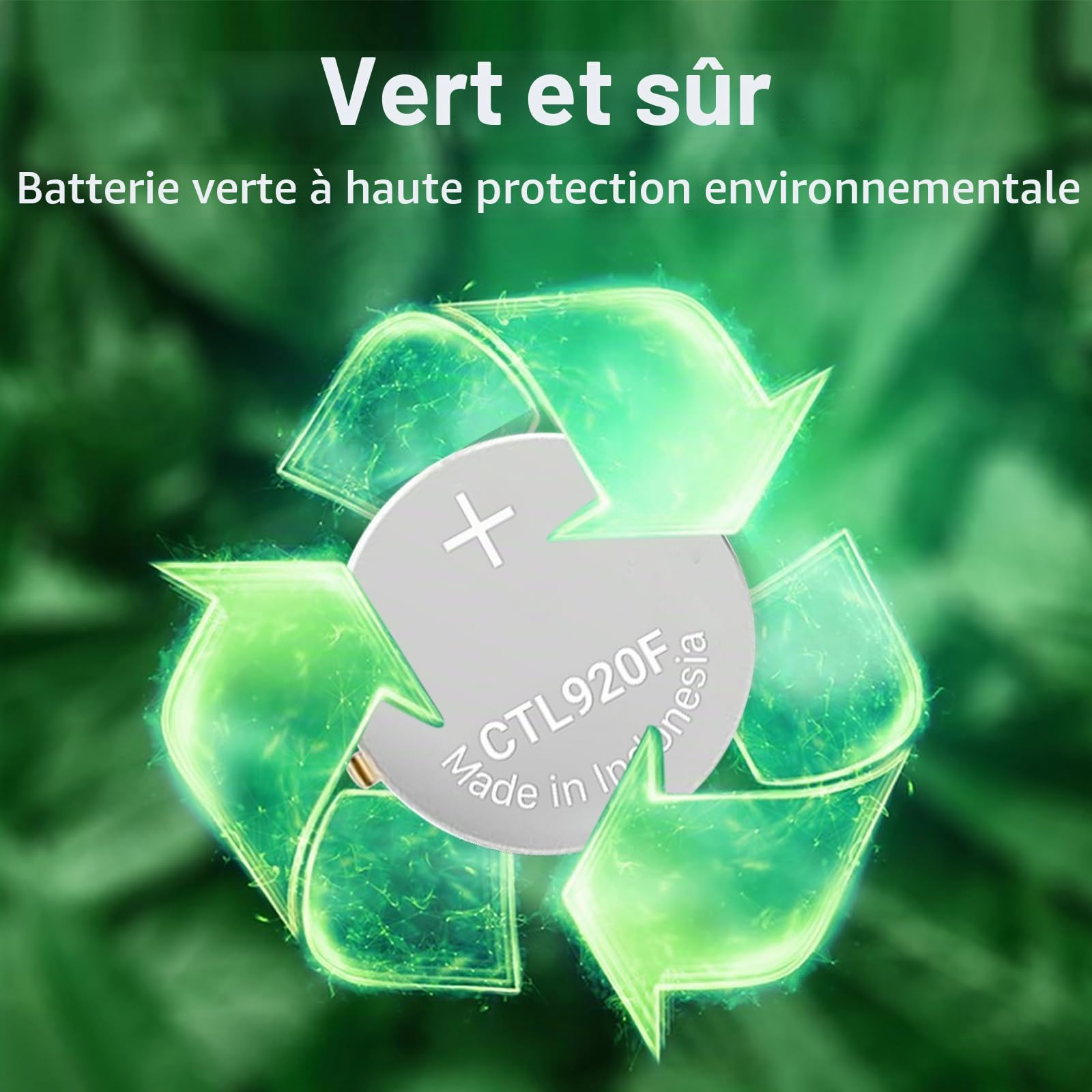 Batterie pour Citizen Eco-Drive 295-69 295-6900 CTL920F, compatible avec Panasonic Batterie de rechange pour Citizen Eco DriveE210 E260 E270 E600 E610 E650 E660 E670 G900